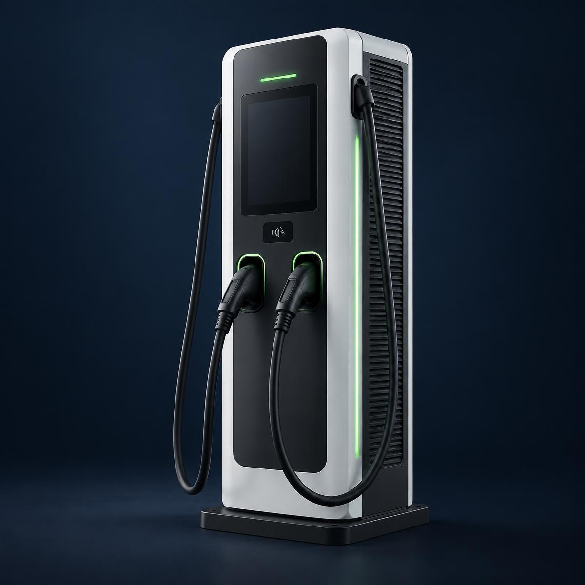 Modern dual-cable DC fast charger